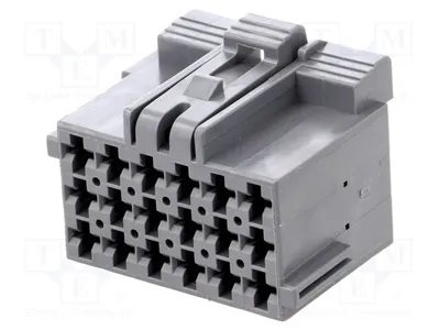 Obrázok produktu pre 1x konektor: pravouhlý, zásuvka, bezkontaktný, 1-967624-1, ďalšie konektory