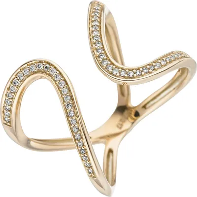 Produktbild von Gr. 56 - Damen Ring 585 Gold Gelbgold 55 Diamanten Brillanten Goldring Diamantring