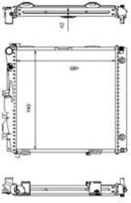 Produktbild von NRF Kühler, Motorkühlung  504258