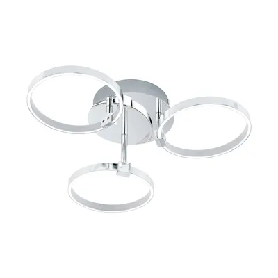 Zdjęcie produktu dla EGLO Nebreda, LED, Niewymienialne źródło światła, 3000 K, 560 lm, Chrom, Biały