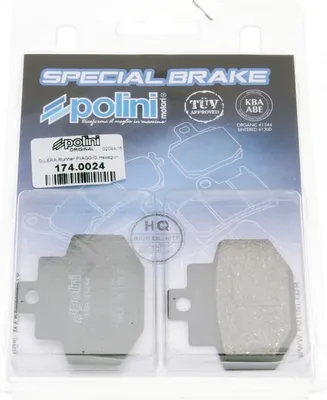 Produktbild von Polini Bremsbeläge organisch kompatibel mit Benelli, Gilera, Piaggio
