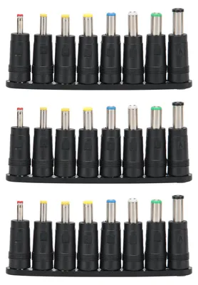 Zdjęcie produktu dla Zestaw 3 kabli USB–DC, kabel zasilający 8 w 1 z wymiennymi wtyczkami, akcesoria komputerowe