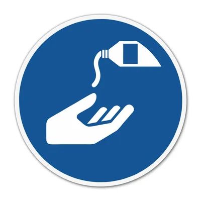 Produktbild von Aufkleber Hautschutzmittel benutzen - Ø 20 cm - ISO 7010 M022 Sticker - hin767