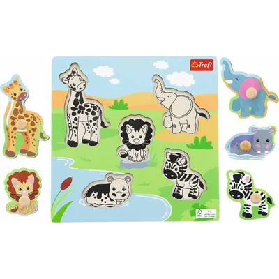 Immagine prodotto di Puzzle Safari in legno Trefl