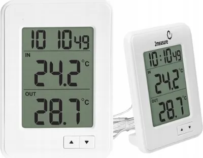 Produktbild von Elektronisches Raumthermometer weiß 10,5 x 7,5 cm