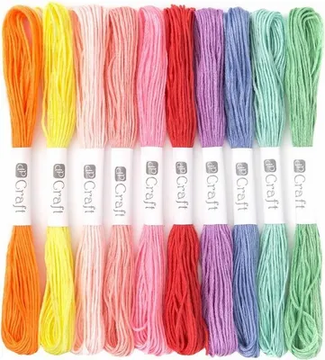 Produktbild von Garnset 8 m, 10 Stück Regenbogen 4739