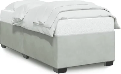 Immagine prodotto di vidaXL Struttura letto senza materasso grigio chiaro 80x200 cm in velluto