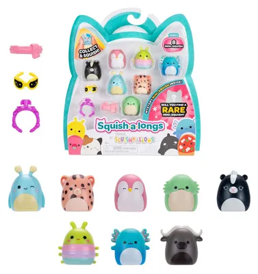 Image de Squishmallows - Squish-a-longs Speelfiguren Style 1 - 8dlg.
