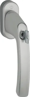 Produktbild von HOPPE Fenstergriff LIÈGE - Secu100 - Druckknopf-Schließzylinder, 7x40, Edelstahl-Effekt