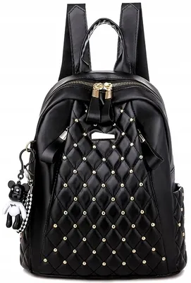 Produktbild von Damen-Rucksack - Vielseitigkeit und Stil - Alltagstauglichkeit - Retro-Vintage-Design - Organisation - - Goldbeschläge