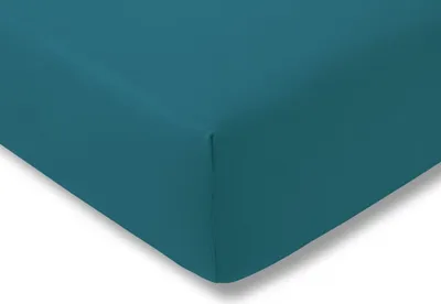 Produktbild von Estella Zwirn-Jersey Spannlaken Größe 100x200cm Farbe cyan