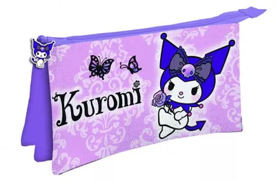 Image de Étui à crayons Hello Kitty Kuromi avec 3 compartiments, 22 cm