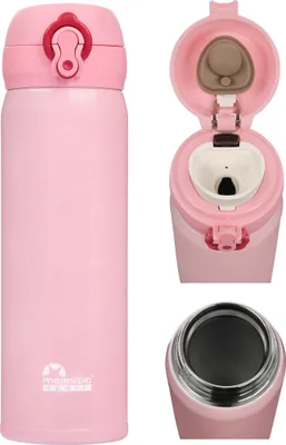 Produktbild von Majestic Sport Kaffeebecher Mash 450 ml rosa.