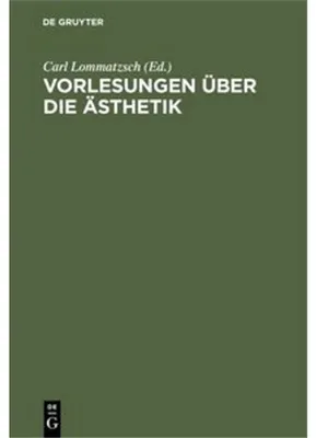 Obrázek produktu pro Vorlesungen über die Ästhetik