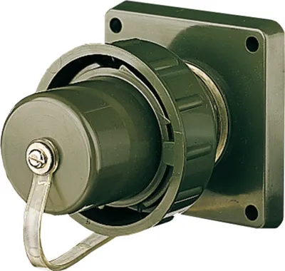 Produktbild von Mennekes Schuko Anbaugerätestecker, IP68, bronzegrün 10853 (Druckwasserdicht)