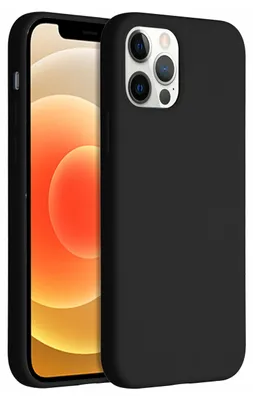 Immagine prodotto di Custodia in silicone liquido Accezz per iPhone 12 (Pro) - Nero