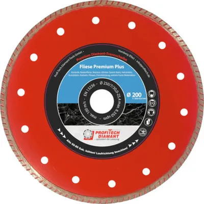 Produktbild von Diamanttrennscheibe Profitech Fliese Premium Plus Ø 200x25,4 mm