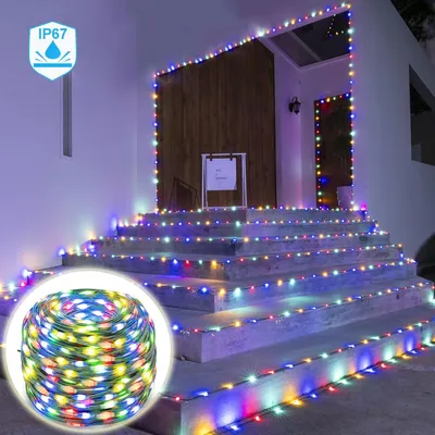 Obrázek produktu pro LED pásek venkovní vnitřní 100M 800LEDs, světelný pásek barevný IP67 8 režimů, LED pásek vodotěsná dekorace pro vánoční stromek dvůr zahrada balkon pokoj obchod