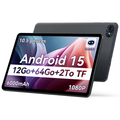 Image de TABWEE T80 Tablet 10.5 inch,Android 16, 64GB ROM, 1280 x 800 pixel, 6000mAh battery, 5MP camera, 5G WiFi, Bluetooth,Gemini AI Tablet Tablet