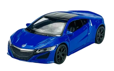 Image de Welly 2015 Honda NSX Bleu  Échelle 1:34-1:39 Maquette en métal moulé sous pression, neuve dans sa boîte 43725
