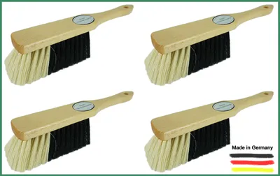 Produktbild von Novaliv 4x Handfeger Rosshaar Hand Brush Handkehrer Schweifhaar Tierhaar Rosshaarbesen