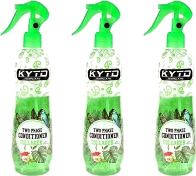 Produktbild von 3 x KYTO TwoPhase Conditioner Haarpflege 2Phasen Conditioner 400ml Collagen
