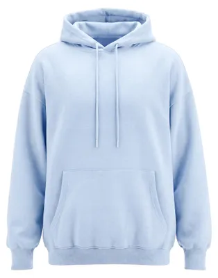 Produktbild von Damen Hoodie mit Kapuze und Kordelzug, Kängurutasche, lange Ärmel, blau, Größe S