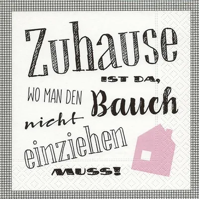 Produktbild von Paper+Design 200458 Lunchservietten Design "Zuhause" - 33 x 33 cm, 20 Stück