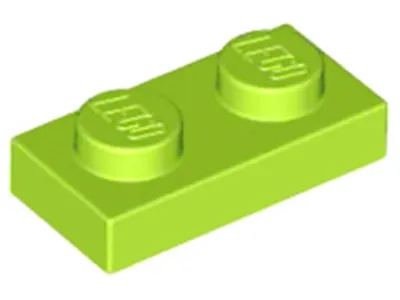 Produktbild von Lego® 250x 1x2 Platten 3023 - Plate Lime - Lime