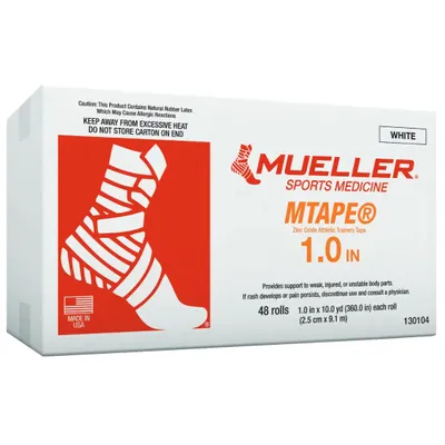 Zdjęcie produktu dla Taśma Mueller M-Tape biała (opakowanie zbiorcze)