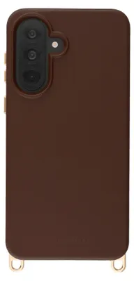 Zdjęcie produktu dla Etui ochronne Selencia Rivièra z magnetycznym mocowaniem MagSafe i odpinanymi zaczepami, przeznaczone do telefonu Samsung Galaxy A37 (5G) - kolor czekoladowy