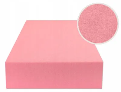 Obrázek produktu pro eStilex Jersey prostěradlo s gumou růžové 60x120