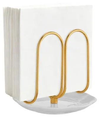 Serviettenhalter aus Metall, Gold, 1 Stück