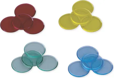 Produktbild von TimeTEX Kunststoff Plättchen transparent, 100 Stück in Box