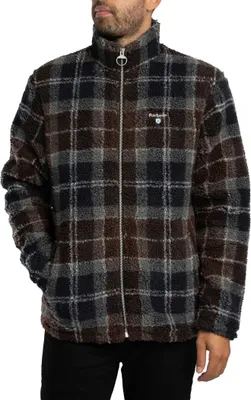 Produktbild von Barbour Tartan-Fleecejacke mit durchgehendem Reißverschluss, Braun L