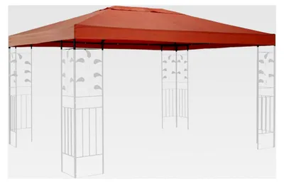 Produktbild von Ersatzdach für Pavillon 3x4m in Terrakotta