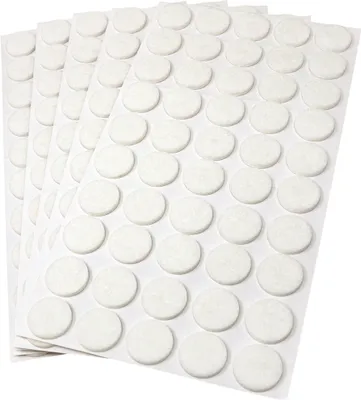 Produktbild von Adsamm® | 250 x selbstklebende Filzgleiter / Weiß / Ø 20 mm / rund / Möbelgleiter aus Filz mit 3.5 mm Stärke