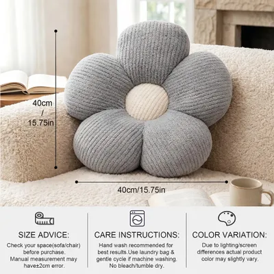 Image de Coussin de sol à motifs floraux, lot de 2, 40 cm, pour chambre d'enfant