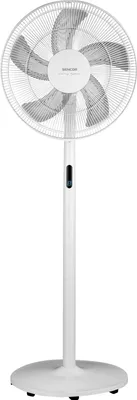 Produktbild von SENCOR SFN 4070WH Stojanový a stolní ventilátor, průměr lopatek 40 cm, nastavitelná výška 69, 100, 131 cm, dálkové ovládání, 8 rychlostí, nastavitelný úhel sklonu, příkon 48 W