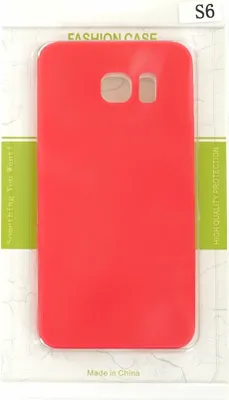 Obrázok produktu pre Silikónové puzdro na mobilný telefón pre Samsung S6 červené ochranné puzdro