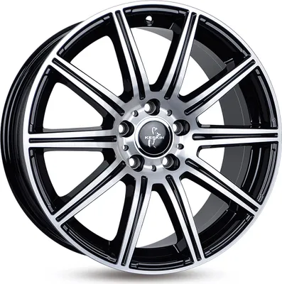 Produktbild von 18 Zoll KESKIN KT16 5x112 ET45 Alufelgen BLACK FRONT POLISH