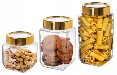 Produktbild von Altom Design Vorratsgläser Gewürzgläser Set 3 Stück Dekorative Aufbewahrung