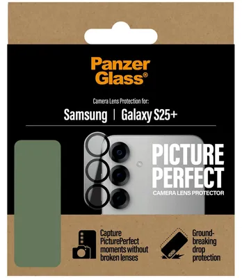 Produktbild von PanzerGlass ® PicturePerfect Kameraschutz Samsung Galaxy S25+, Samsung, Samsung - Galaxy S25+, Trockene Anwendung, Kratzresistent, Schockresistent, Transparent, 1 Stück(e)