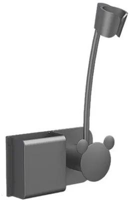 Obrázek produktu pro Držák na fén bez vrtání, s držákem na kabel a úložným boxem, do koupelny, kadeřnictví