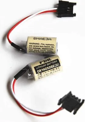 Produktbild von 2 Stück Sanyo CR14250SE 1 / 2AA 3V SPS Batterie 1747-BA Notstromversorgung mit Stecker