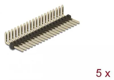 Obrázok produktu pre DeLOCK 66690, Kolíkový konektor, Čierna, Kovová, Kov, Plast, 230 °C, Uhlové, 500 V