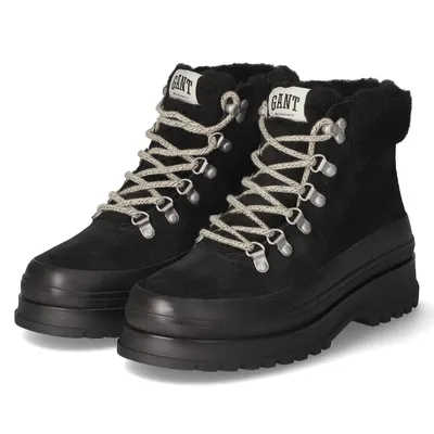Produktbild von Gant Damen Schnürstiefeletten WINTLY Schwarz Leder Textil Mix Größe: 36