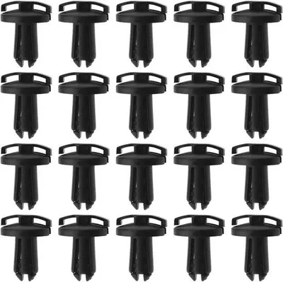 Produktbild von 20 Stück Motorrad Verkleidung Clip Ersatz - Set aus Kunststoff Clips - für Motorrad Zubehör Schwarz 20mm