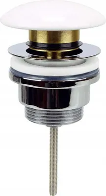 Obrázok produktu pre Keramická zátka click pre umývadlo 66 mm biela