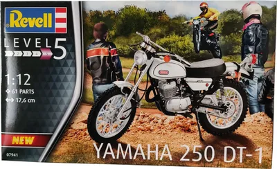 Produktbild von Revell 07941 Yamaha 250 DT-1 Modellbausatz Motorrad Crossmaschine, 61 Teile, Level 5, Maßstab 1:12